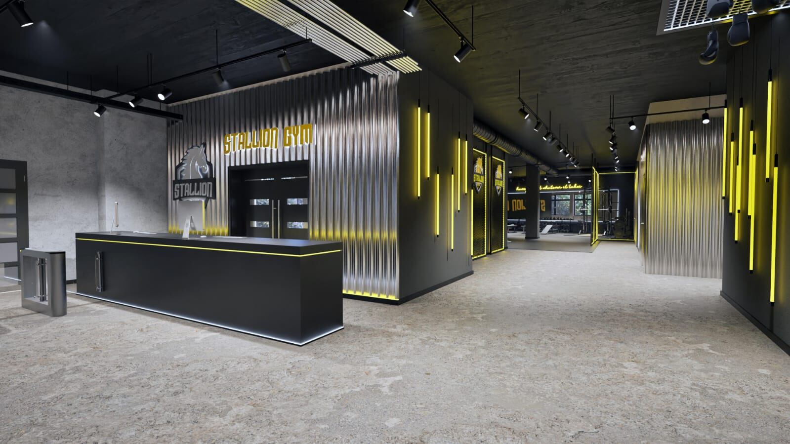 Eingangsbereich STALLION GYM Stuttgart